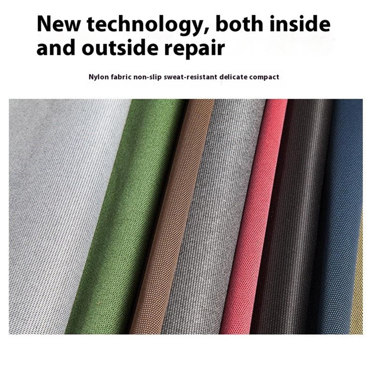 For iPhone 16 Case Cloth Texture Anti-scratch Protective PC Phone Cover - Brown