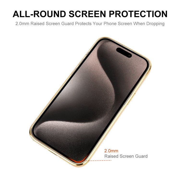 ENKAY HAT PRINCE For iPhone 16 Magnetic Clear Case Shockproof TPU Phone Cover with Lens Film - Black