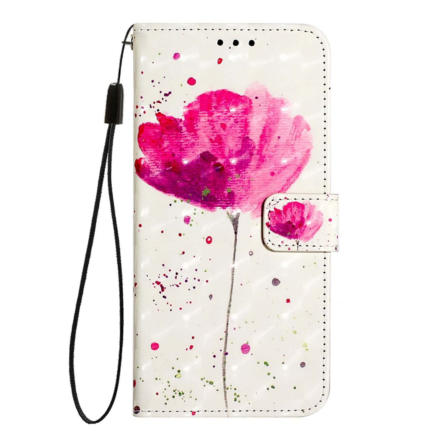 For Google Pixel 9 Pro XL Leather Case YB Pattern Printing Leather Series-2 Pattern Printing Wallet Stand Cover - Flower
