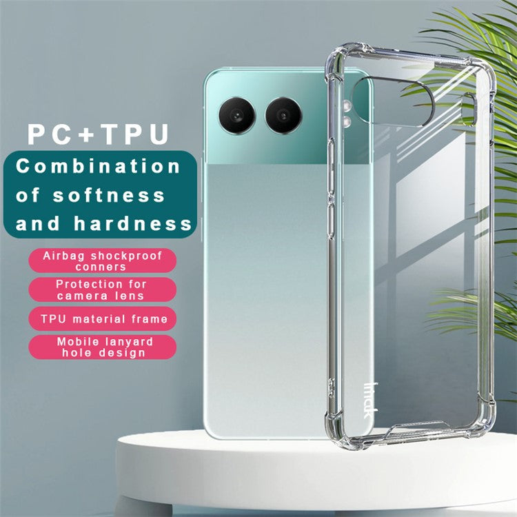 IMAK For OnePlus Nord 4 Case PC+TPU Shockproof Clear Phone Cover