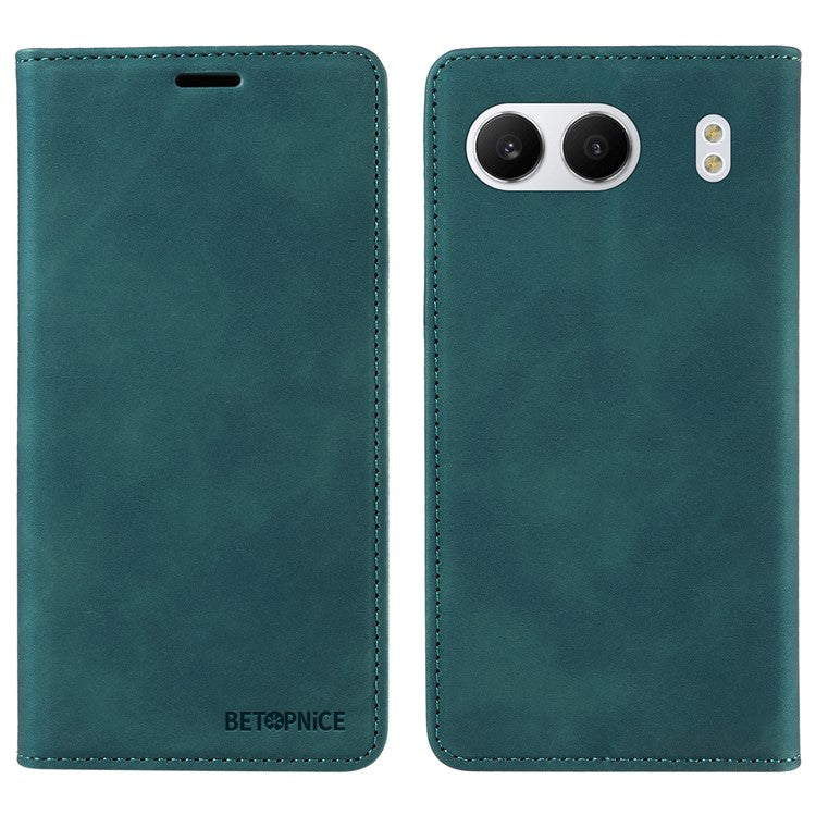 BETOPNICE 003 For OnePlus Nord 4 Wallet Case Leather Phone Cover with Stand - Green
