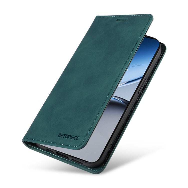 BETOPNICE 003 For OnePlus Nord 4 Wallet Case Leather Phone Cover with Stand - Green