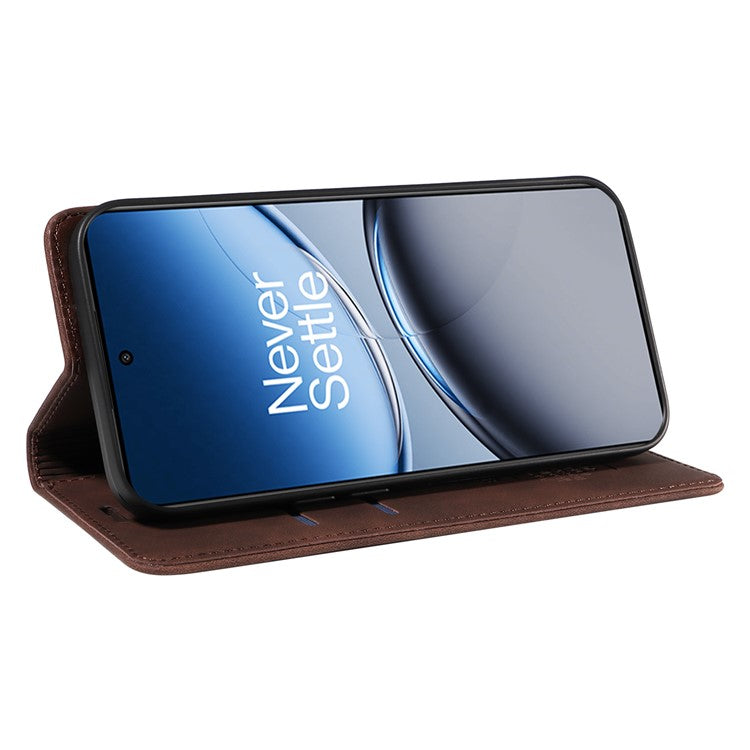 BETOPNICE 003 For OnePlus Nord 4 Wallet Case Leather Phone Cover with Stand - Brown