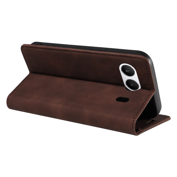 BETOPNICE 003 For OnePlus Nord 4 Wallet Case Leather Phone Cover with Stand - Brown