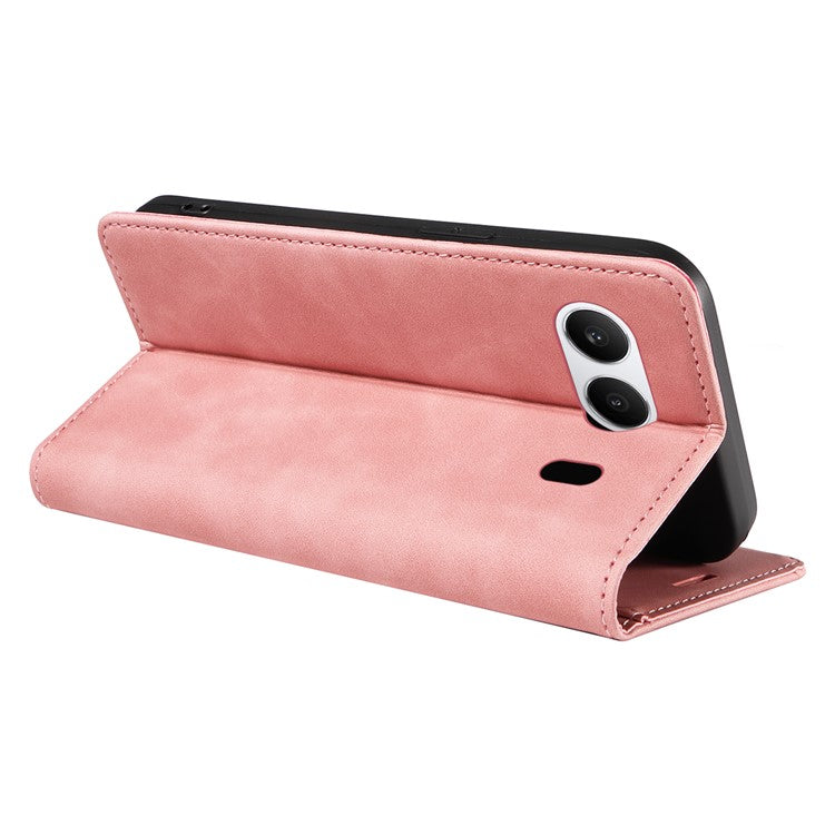 BETOPNICE 003 For OnePlus Nord 4 Wallet Case Leather Phone Cover with Stand - Pink