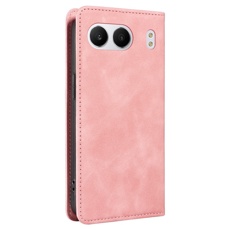 BETOPNICE 003 For OnePlus Nord 4 Wallet Case Leather Phone Cover with Stand - Pink