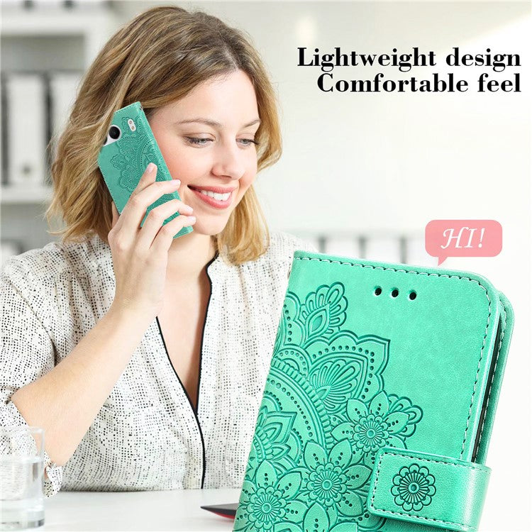 For OnePlus Nord 4 Case PU Leather Wallet Floral Phone Cover Stand View - Green