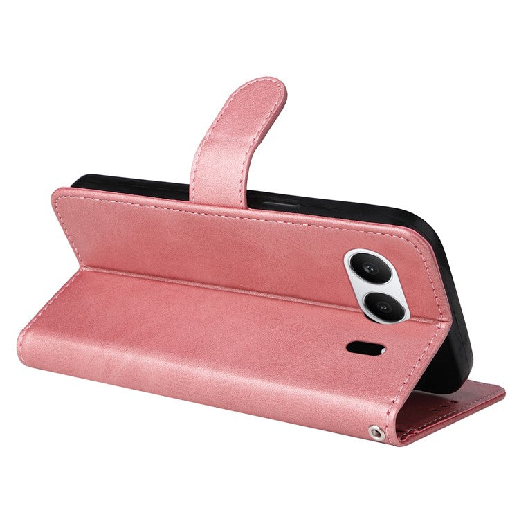 For OnePlus Nord 4 Case Wallet PU Leather Folio Flip Phone Cover - Pink