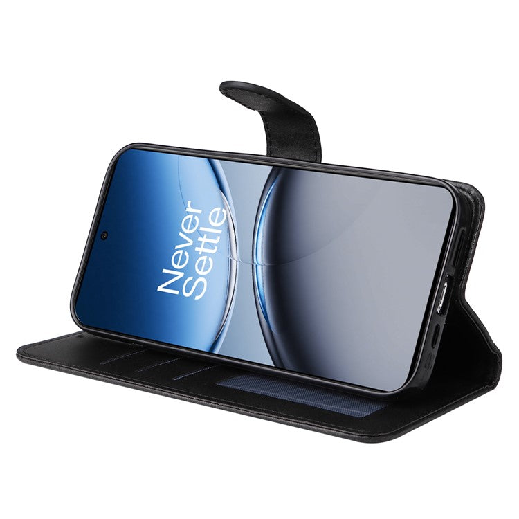 For OnePlus Nord 4 Case Wallet PU Leather Folio Flip Phone Cover - Black