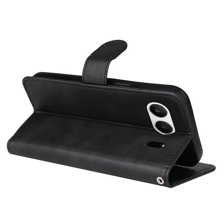 For OnePlus Nord 4 Case Wallet PU Leather Folio Flip Phone Cover - Black