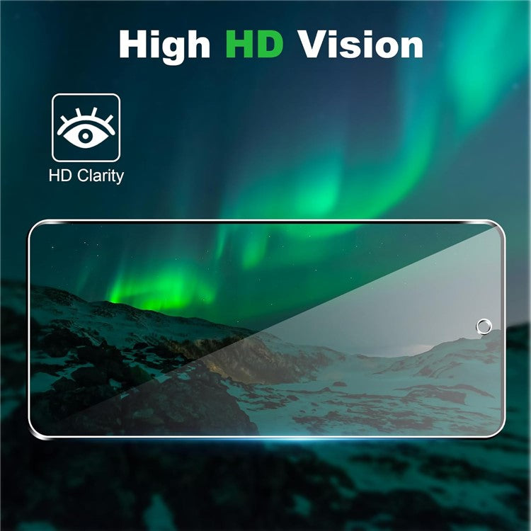 For Google Pixel 9 Pro XL Clear TPU Anti-Scratch Phone Case + 2.5D Arc Edge Screen Protector