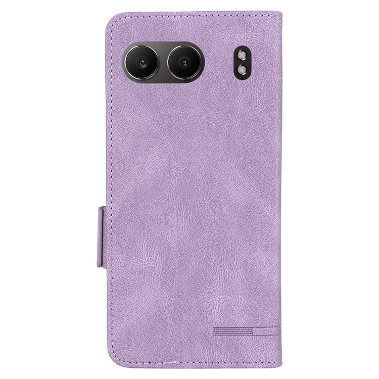 For OnePlus Nord 4 Case Leather Wallet Flip Phone Cover with Hardware Decor - Purple