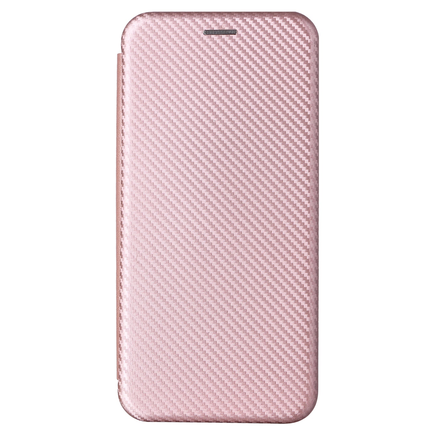 For Samsung Galaxy A16 5G / A16 4G Case Carbon Fiber Texture Drop-Proof PU Leather Phone Cover - Rose Gold