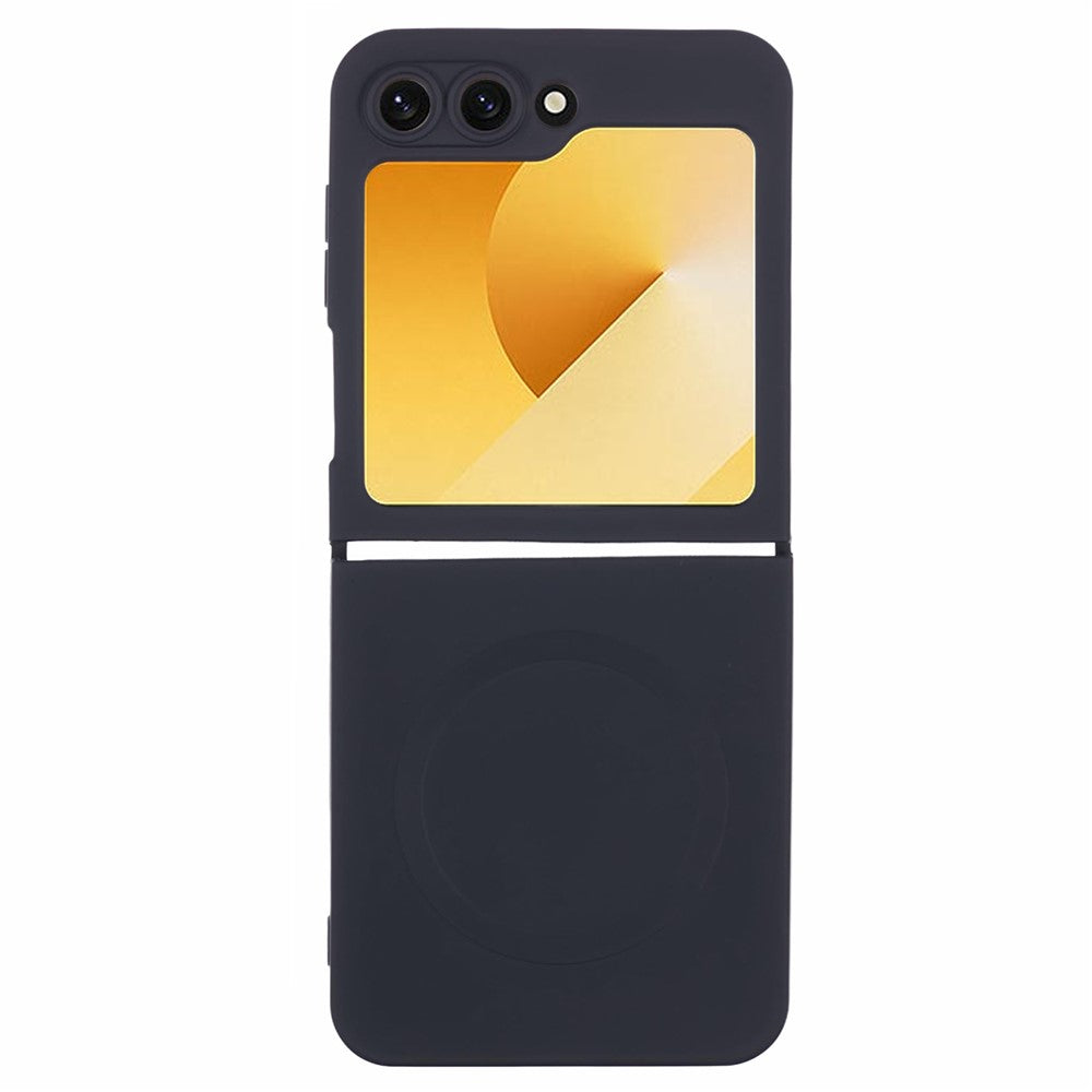 For Samsung Galaxy Z Flip7 FE 5G / Z Flip6 5G Case Compatible with MagSafe Shockproof TPU Phone Cover - Black