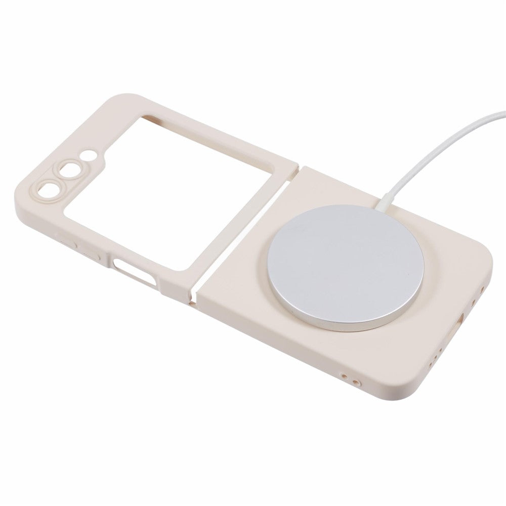 For Samsung Galaxy Z Flip7 FE 5G / Z Flip6 5G Case Compatible with MagSafe Shockproof TPU Phone Cover - White