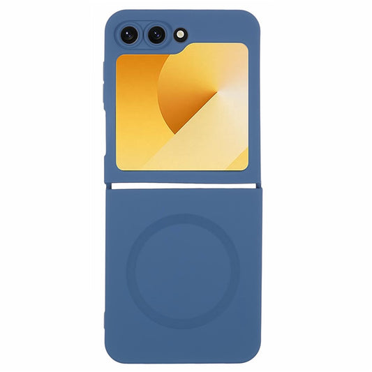 For Samsung Galaxy Z Flip7 FE 5G / Z Flip6 5G Case Compatible with MagSafe Shockproof TPU Phone Cover - Sapphire