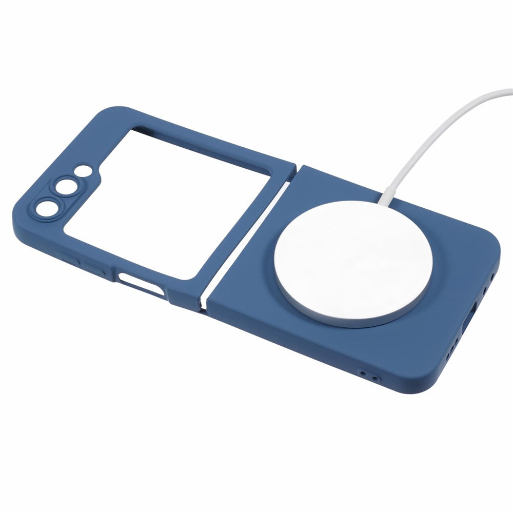 For Samsung Galaxy Z Flip7 FE 5G / Z Flip6 5G Case Compatible with MagSafe Shockproof TPU Phone Cover - Sapphire