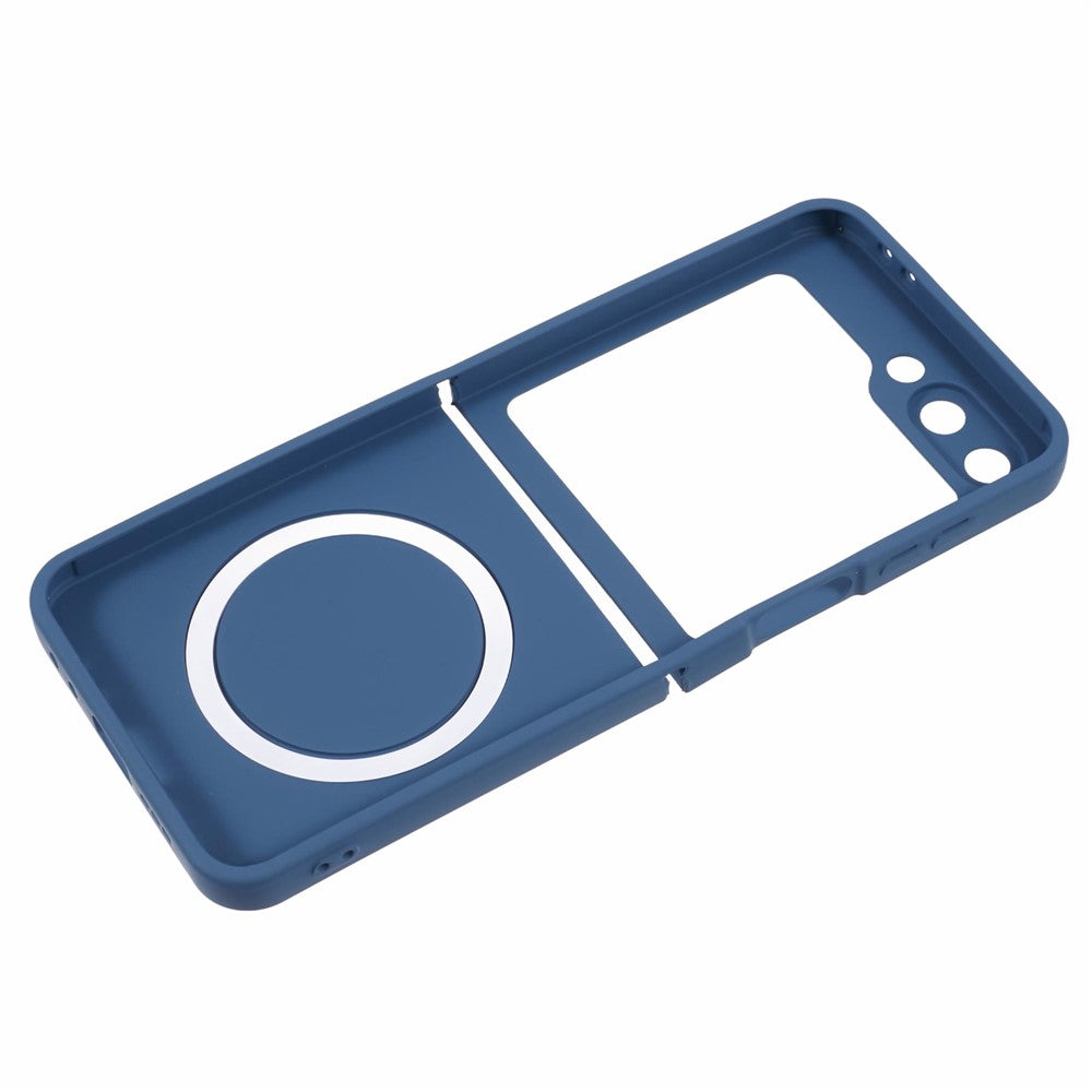 For Samsung Galaxy Z Flip7 FE 5G / Z Flip6 5G Case Compatible with MagSafe Shockproof TPU Phone Cover - Sapphire