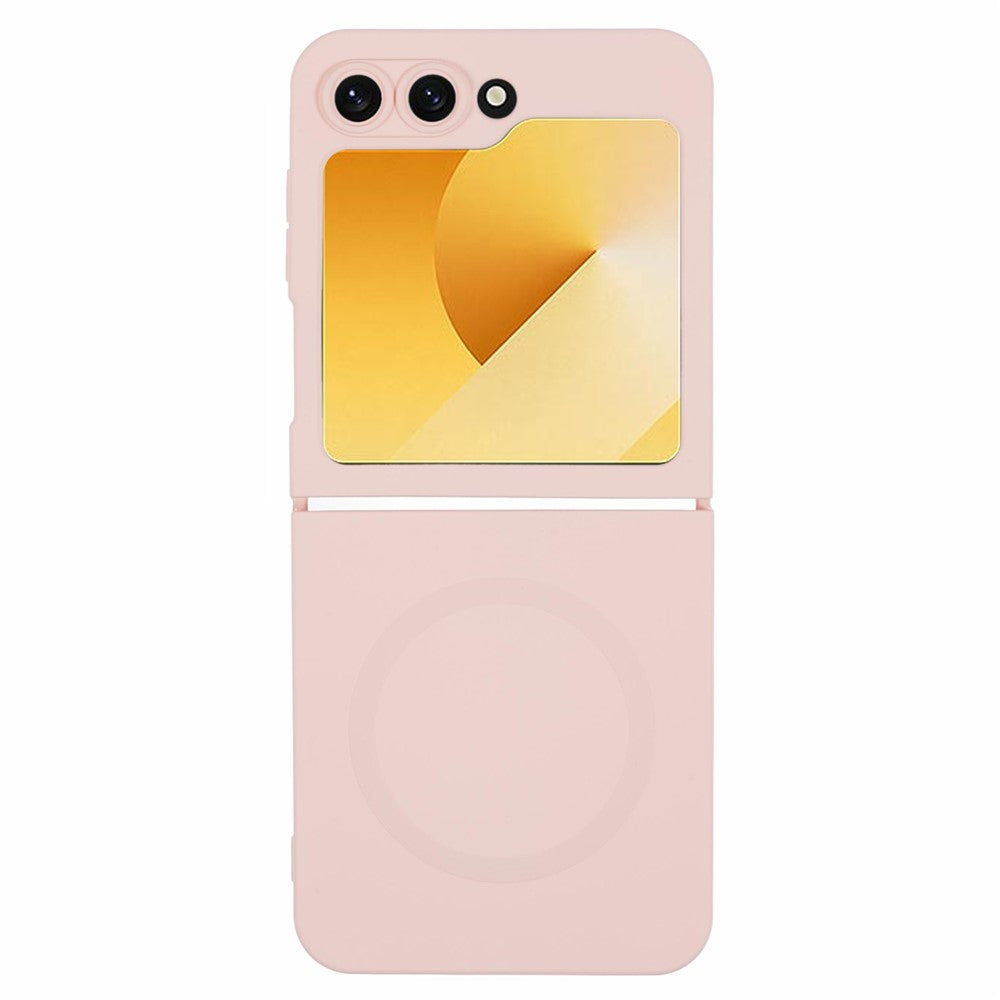 For Samsung Galaxy Z Flip7 FE 5G / Z Flip6 5G Case Compatible with MagSafe Shockproof TPU Phone Cover - Pink