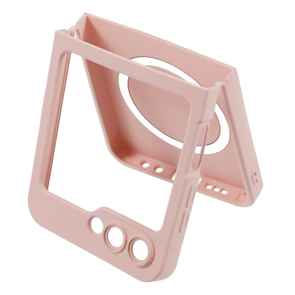 For Samsung Galaxy Z Flip7 FE 5G / Z Flip6 5G Case Compatible with MagSafe Shockproof TPU Phone Cover - Pink