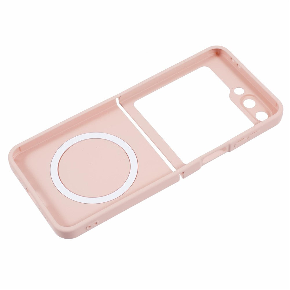 For Samsung Galaxy Z Flip7 FE 5G / Z Flip6 5G Case Compatible with MagSafe Shockproof TPU Phone Cover - Pink