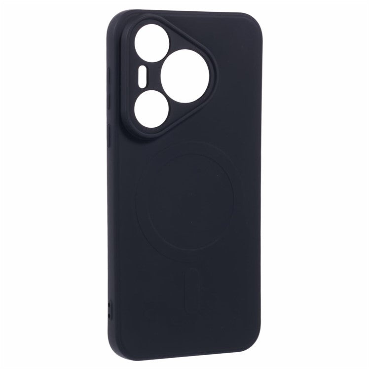 For Huawei Pura 70 Case Shockproof TPU Phone Cover Compatible with MagSafe - Black