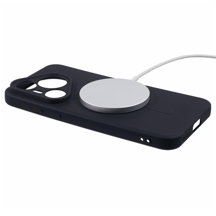 For Huawei Pura 70 Case Shockproof TPU Phone Cover Compatible with MagSafe - Black