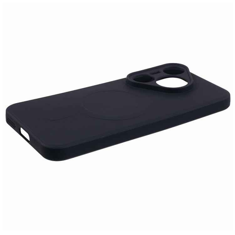 For Huawei Pura 70 Case Shockproof TPU Phone Cover Compatible with MagSafe - Black