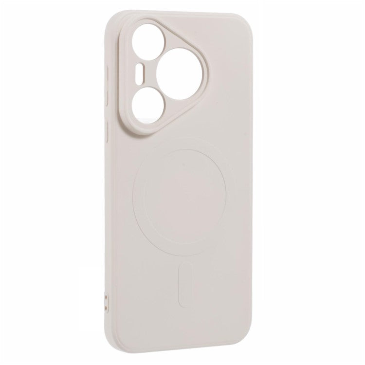 For Huawei Pura 70 Case Shockproof TPU Phone Cover Compatible with MagSafe - White
