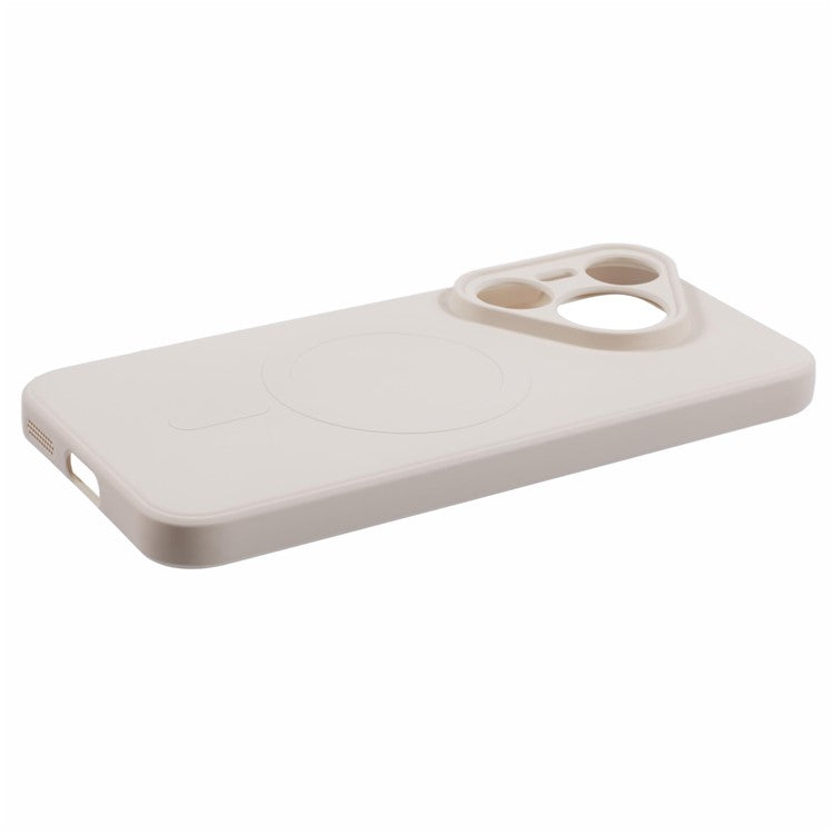 For Huawei Pura 70 Case Shockproof TPU Phone Cover Compatible with MagSafe - White