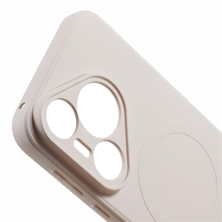 For Huawei Pura 70 Case Shockproof TPU Phone Cover Compatible with MagSafe - White