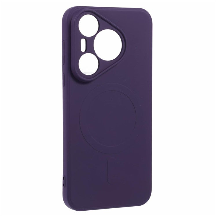 For Huawei Pura 70 Case Shockproof TPU Phone Cover Compatible with MagSafe - Dark Purple