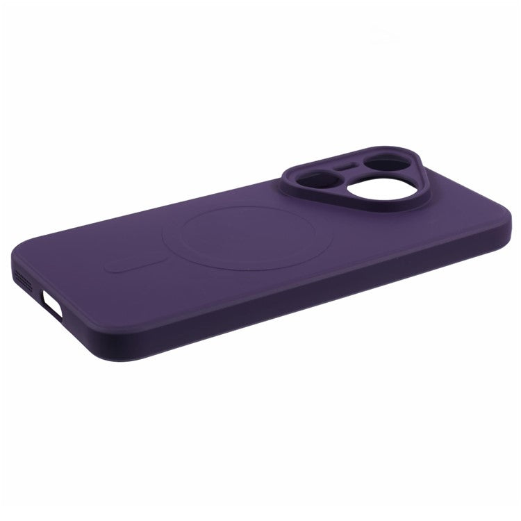 For Huawei Pura 70 Case Shockproof TPU Phone Cover Compatible with MagSafe - Dark Purple
