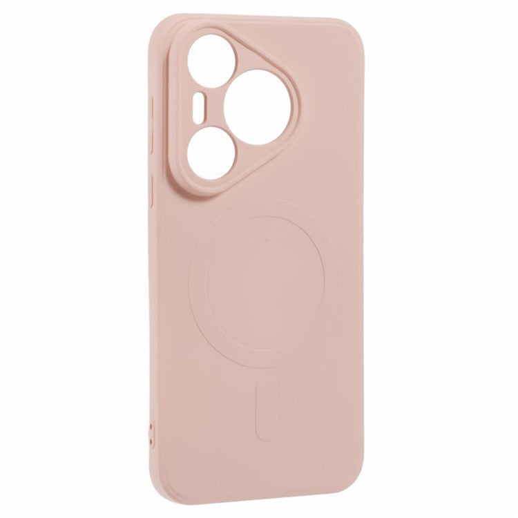 For Huawei Pura 70 Case Shockproof TPU Phone Cover Compatible with MagSafe - Pink