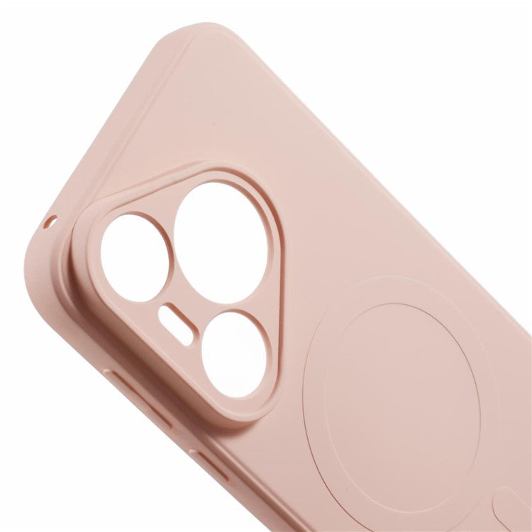 For Huawei Pura 70 Case Shockproof TPU Phone Cover Compatible with MagSafe - Pink