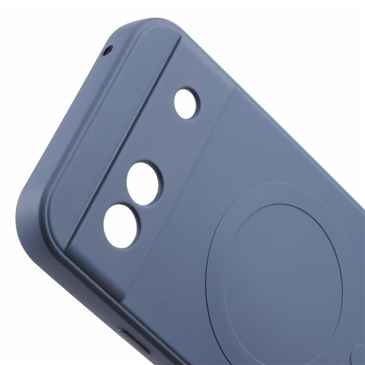 For Google Pixel 8a Case Shockproof TPU Phone Cover Compatible with MagSafe - Lavender Grey