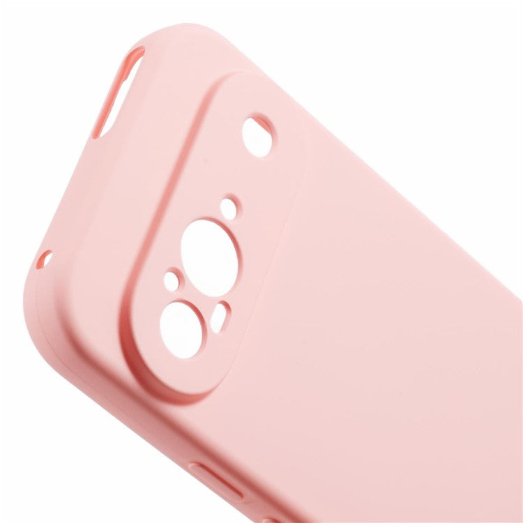 For Google Pixel 9 Case Arc Edge 2.0mm TPU Protective Phone Cover - Pink