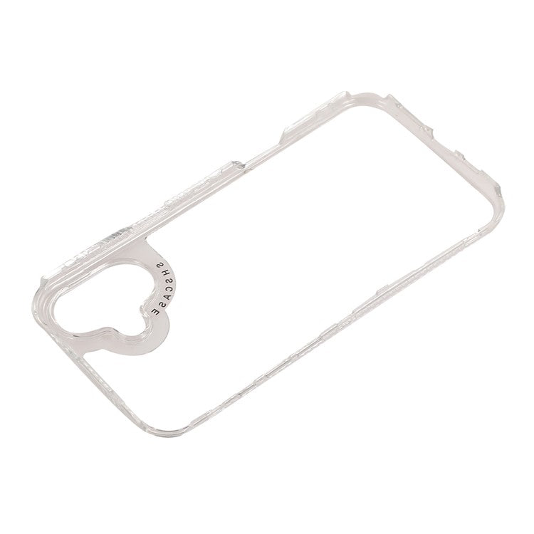 For iPhone 16 Case 3-in-1 Drop-proof PC+TPU Phone Cover - Rose