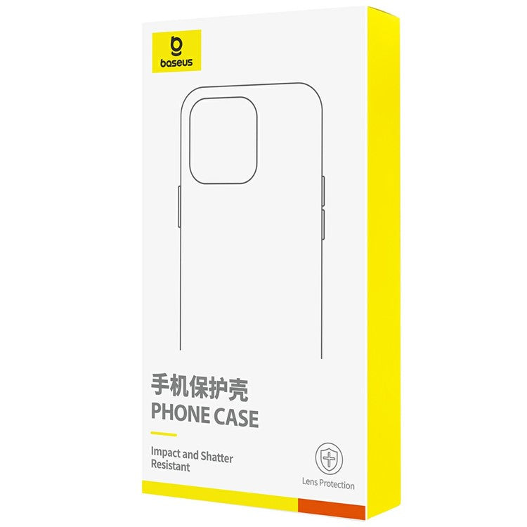 BASEUS Smart Ring Series For iPhone 16 Plus Kickstand Case PC+TPU Phone Cover Compatible with MagSafe - Transparent