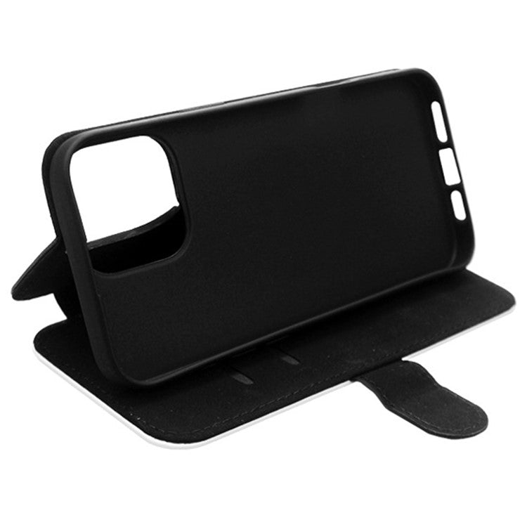 For iPhone 16 Plus Case PU Leather Sublimation Blank Smart Phone Cover with Card Holder