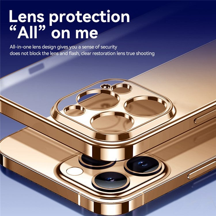 SULADA For iPhone 16 Pro Case Electroplated AG Matte Anti-Fingerprint TPU Phone Cover - Purple