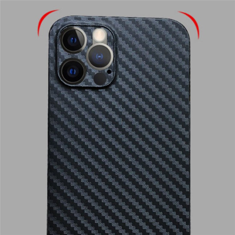 KZDOO For iPhone 16 Pro Compatible with MagSafe Carbon Fiber Texture Ultra Thin PP Phone Cover - Gold