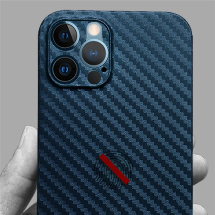 KZDOO For iPhone 16 Pro Compatible with MagSafe Carbon Fiber Texture Ultra Thin PP Phone Cover - Gold