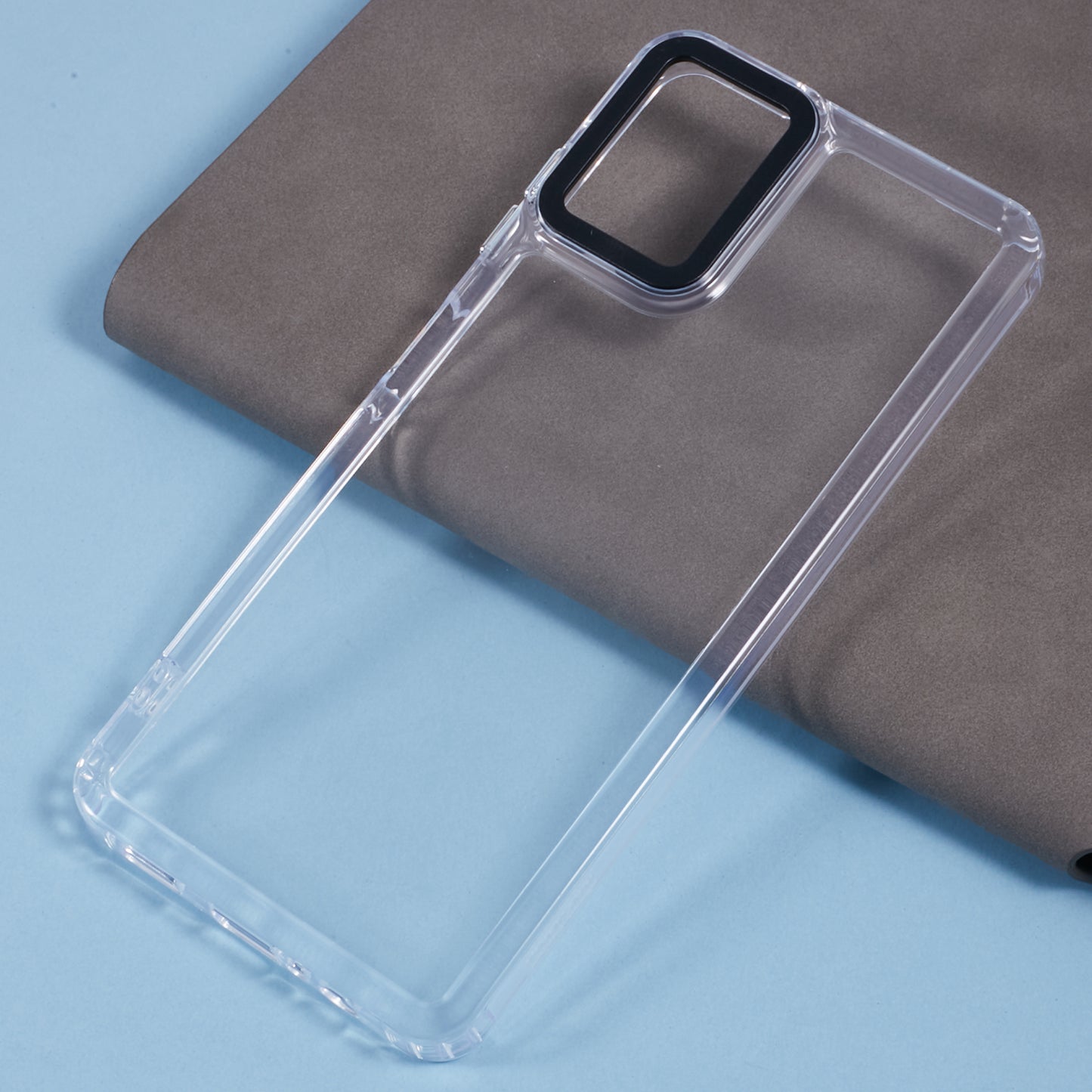For Samsung Galaxy A06 Clear Phone Case PC+TPU Hybrid Back Cover - Transparent