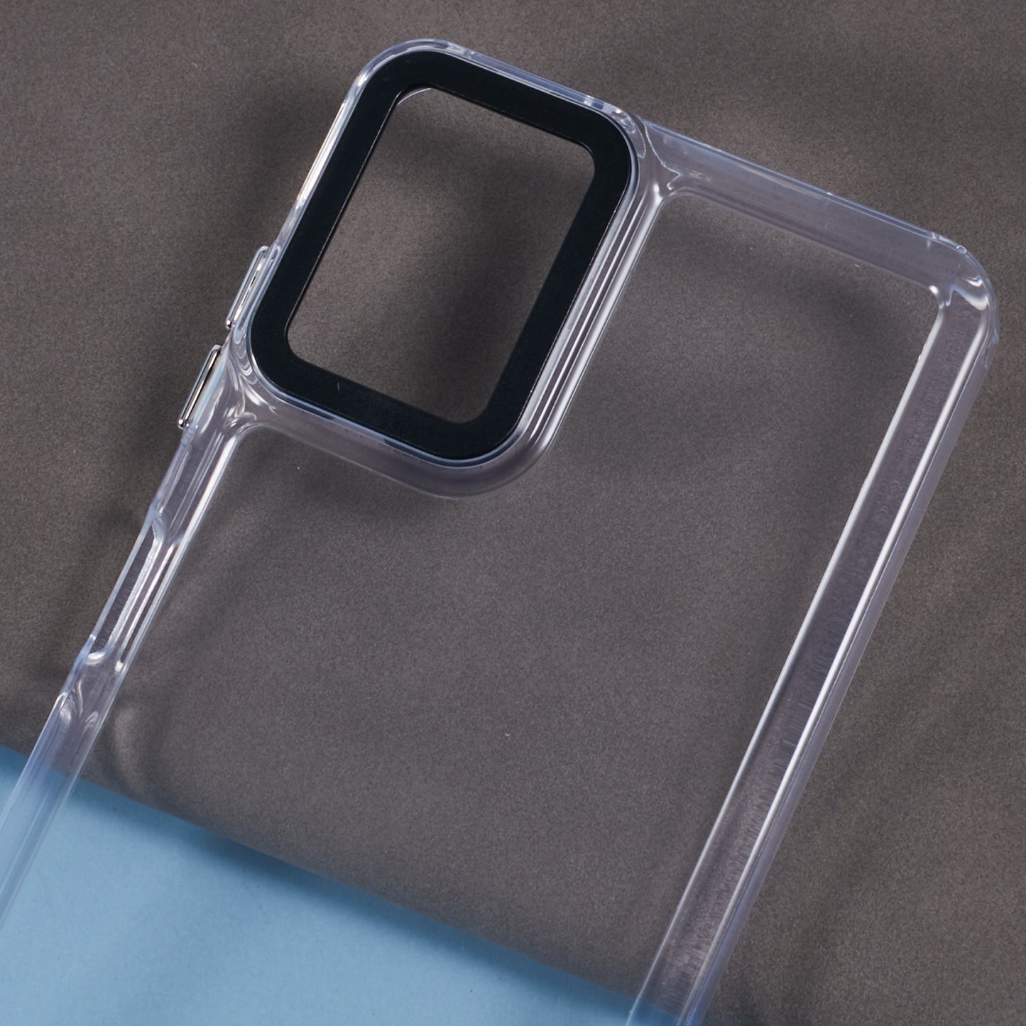 For Samsung Galaxy A06 Clear Phone Case PC+TPU Hybrid Back Cover - Transparent