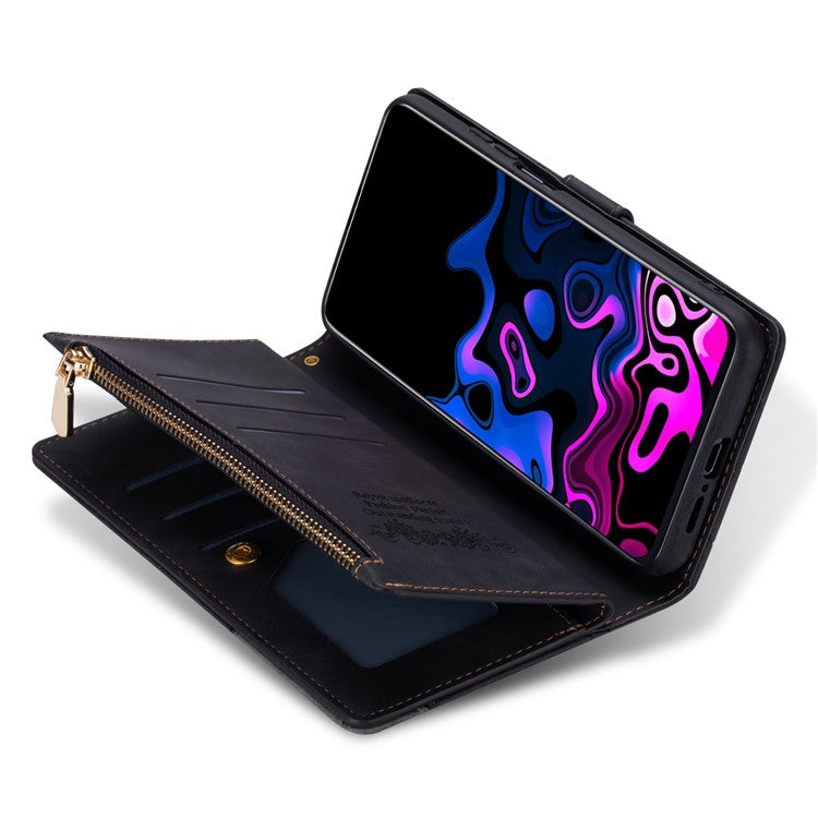 For Google Pixel 9 / 9 Pro Wallet Case Color Splicing Leather Phone Cover with Stand - Black