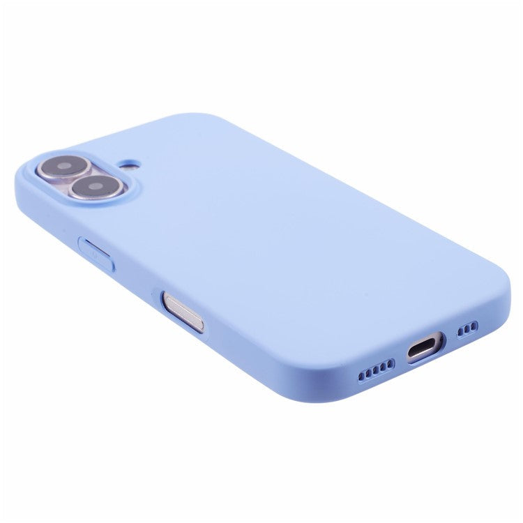 For iPhone 16 Plus Case Arc Edge 2.0mm TPU Protective Phone Cover - Purple