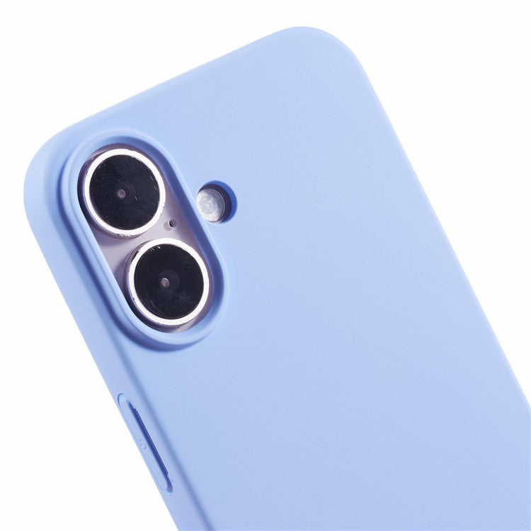 For iPhone 16 Plus Case Arc Edge 2.0mm TPU Protective Phone Cover - Purple