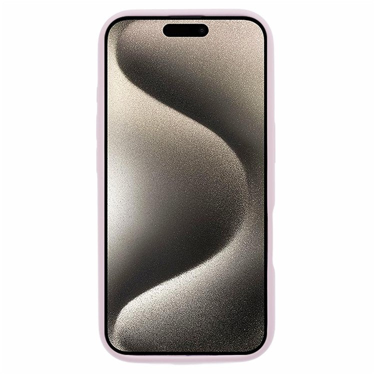 For iPhone 16 Plus Case PC+Liquid Silicone Anti-Scratch Lining Phone Cover - Purple