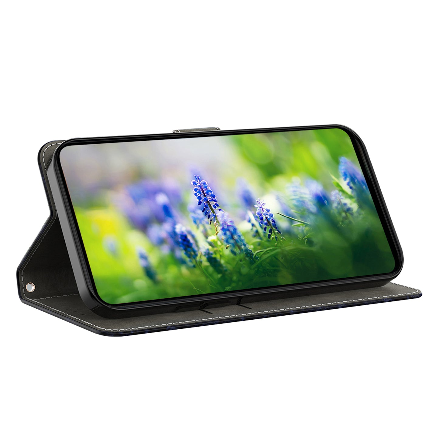 For Samsung Galaxy A16 5G / A16 4G Case Stand Pattern Printing Leather Phone Cover - Cat